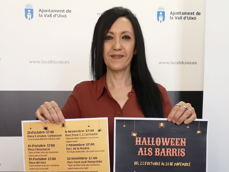 El Ayuntamiento organizará pintacaras y teatro infantil en los barrios de La Vall para ‘Halloween’