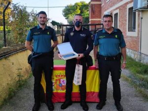 Agradecimiento a un Policía Local de Càlig.