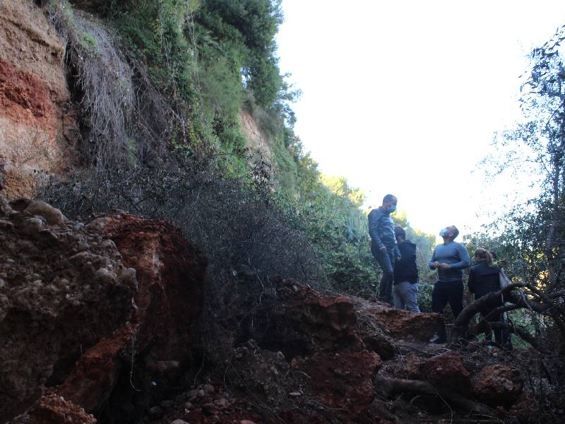 La ruta botánica del Mijares de Vila-real será objeto de estudio para analizar la situación y el riesgo de nuevos desprendimientos en toda la cantera