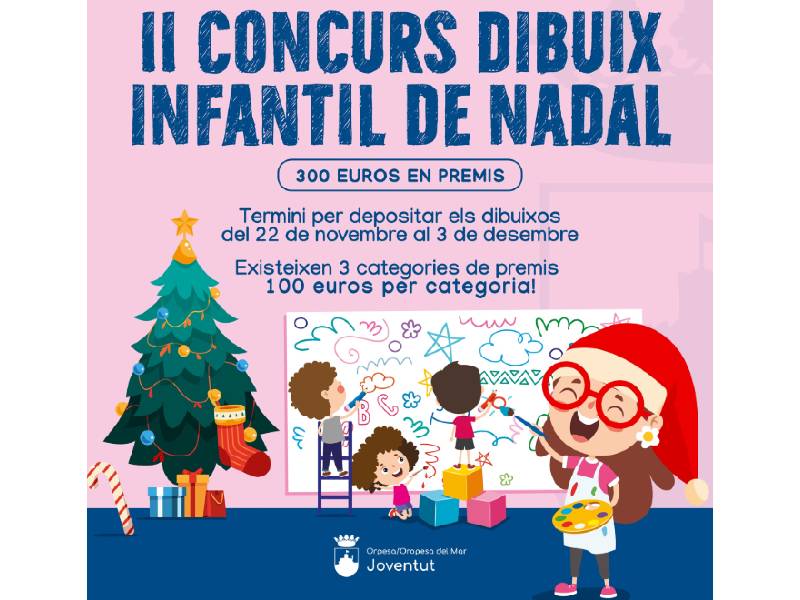 Oropesa del Mar presenta la segunda edición del Concurso de Dibujo Infantil de Navidad