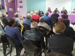 Héctor Illueca y  Pilar Lima se reúnen con la militancia de Podemos en Castellón