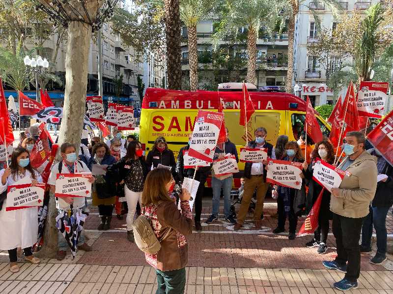 Comisiones Obreras advierte que centralizar las emergencias sanitarias «perjudicará a pacientes y trabajadores»