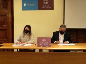 El Ayuntamiento de la Vall d’Uixó y la Fundació Caixa Castelló firman el acuerdo para el alquiler del Centre Cultural Palau de Vivel