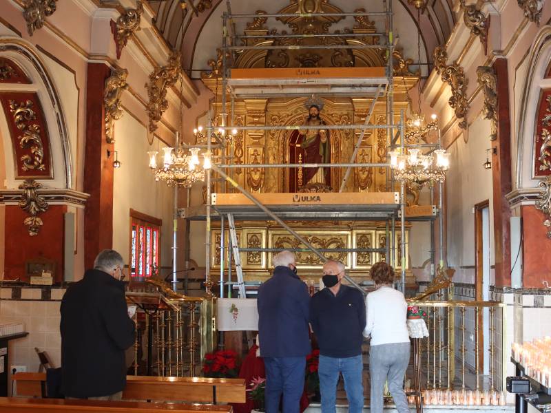 El Ayuntamiento de Onda inicia la restauración del retablo del ermitorio de El Salvador