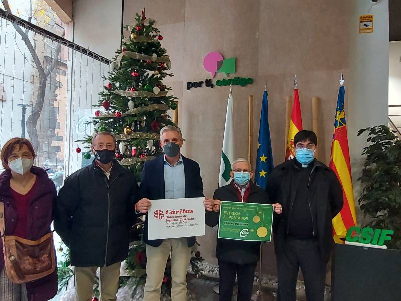 CSIF colabora esta Navidad con las familias más necesitadas del entorno de la parroquia San Vicente Ferrer de Castellón