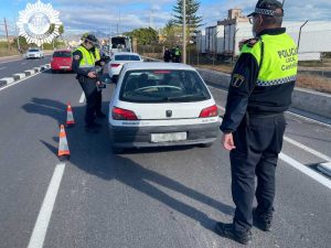 La Policía Local de Castellón realiza más de trescientas pruebas de alcoholemia durante la campaña preventiva realizada del 6 al 12 de diciembre