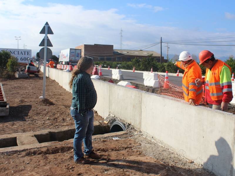 Burriana finaliza las obras de remodelación del área industrial de la carretera de Nules