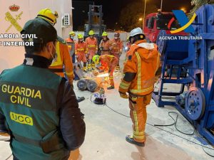 Descubiertos 464 kilos de cocaína oculta en el interior de una máquina trituradora de 11 toneladas