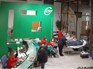 CSIF Castellón transforma su sede en Centro de Transfusión de Sangre