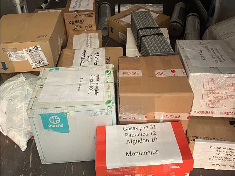 Montanejos consigue reunir 270 kilos de alimento y 51 kits médicos como ayuda humanitaria para Ucrania