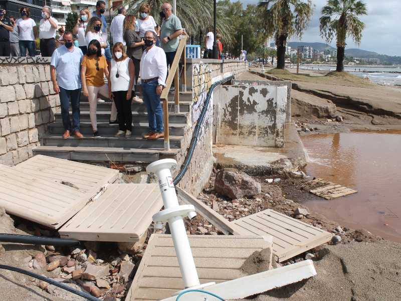 Deniegan a Benicàssim las ayudas solicitadas por el Ayuntamiento tras las fuertes lluvias del pasado agosto