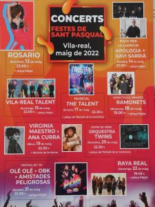 Los conciertos regresan a las fiestas de San Pascual de Vila-real con Rosario como cabeza de cartel