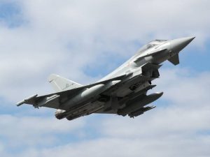 El cazabombarderos del Grao de Castellón era un Eurocaza Eurofighter Typhoon