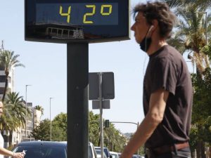 Alerta por temperaturas extremas en 20 municipios de la Comunitat Valenciana