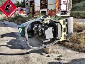 Fallece al quedar atrapado bajo una apisonadora en Muro de Alcoi-Alicante