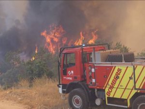 Avances positivos en la extinción del incendio de Caudiel