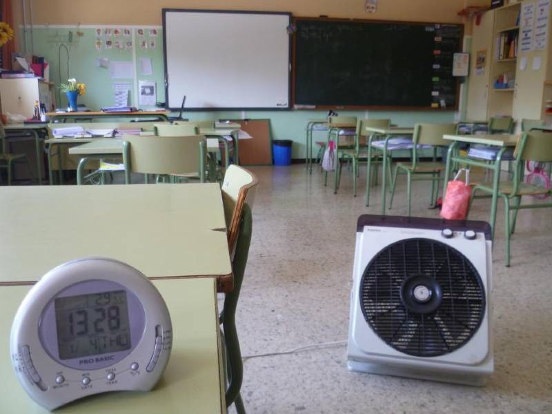 CCOO (FE CCOO PV) pide el cese de las actividades de enseñanza por altas temperaturas