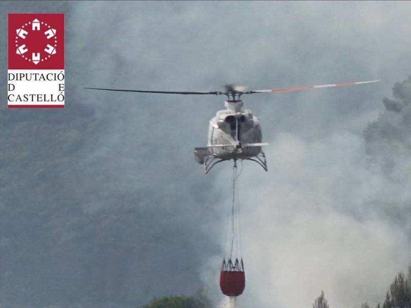 Declarado un incendio forestal en Cortes de Arenoso