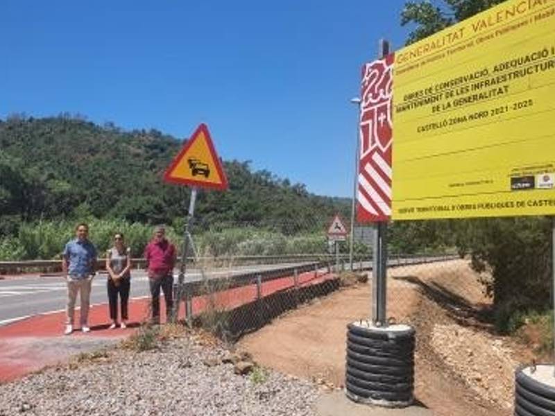 Nueva vía ciclopeatonal entre la Pobla de Tornesa y Vilafamés (Castellón)