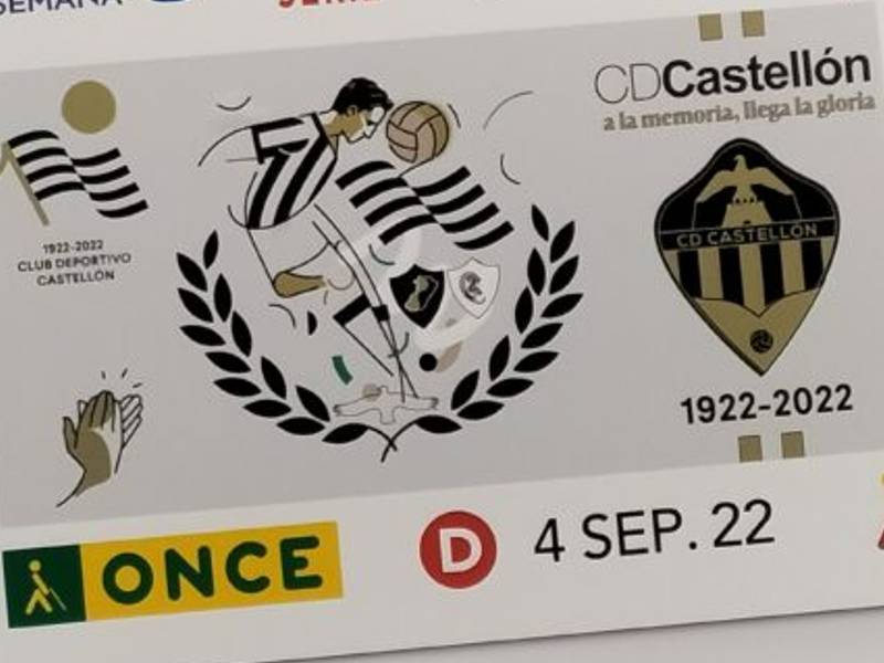 El cupón de la ONCE recuerda los 100 años de historia del CD Castellón