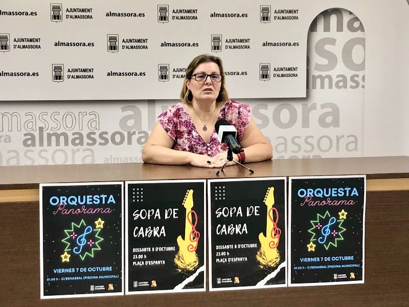 Sopa de Cabra y la orquesta Panorama en las Fiestas del Roser 2022 de Almassora