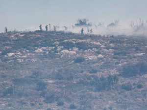 Desalojadas Artaj y Oset y confinan Andilla por el avance del incendio de Bejís