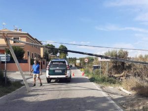 Reparación de daños por el incendio del Alto Palancia en la CV-236