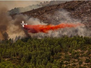 La lluvia caída en Bejís deja el incendio casi sin llama