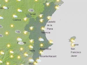 Chubascos y tormentas con ráfagas muy fuertes de viento en el tercio norte de la Comunitat Valenciana