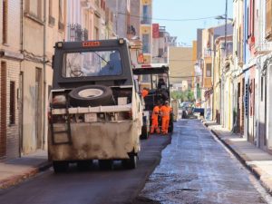 Asfaltados más de 11.000 metros cuadrados de calles en Vila-real