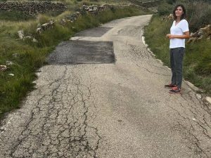 PPCS pide la «urgente» reparación de la carretera de Rossell a Bel para «evitar riesgos»