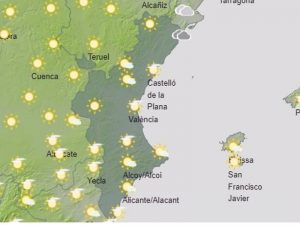 Máximas en ligero ascenso y tormentas secas en el interior de Castellón