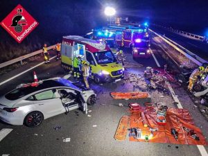 Accidente mortal en la AP-7 a la altura de Benissa (Alicante)