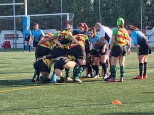 El Rugby Castelló Elektrosol celebra el día de la Comunidad Valenciana ganando su primer partido de la liga femenina frente al UPV Estudiantes Rugby Valencia