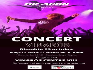 Vinaròs da soporte al pequeño comercio con un concierto de «Dragón Rapide»