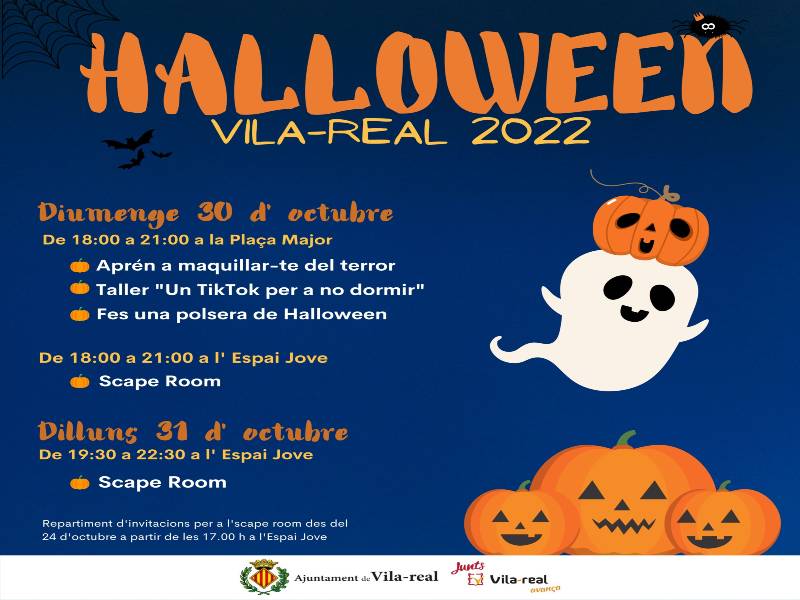 Fiesta de Halloween con talleres y un ‘scape room’ de terror en Vila-real