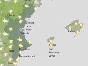 Cielos nubosos y temperaturas de 25 grados despiden octubre en la Comunitat Valenciana