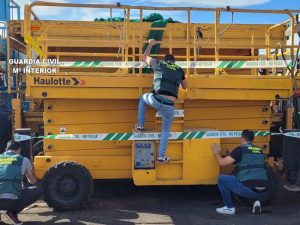 Detenido por robar una plataforma elevadora en Alcora