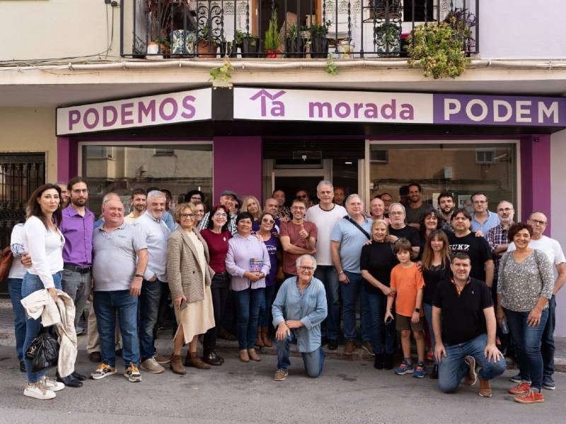 Inauguración de la sede de ‘Podem La Vall d’Uixó’ con Héctor Illueca, Juan Carlos Monedero y Marisa Saavedra