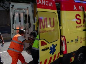 Choque mortal entre un coche y una moto en Gata de Gorgos con el fallecimiento de una mujer de 85 años