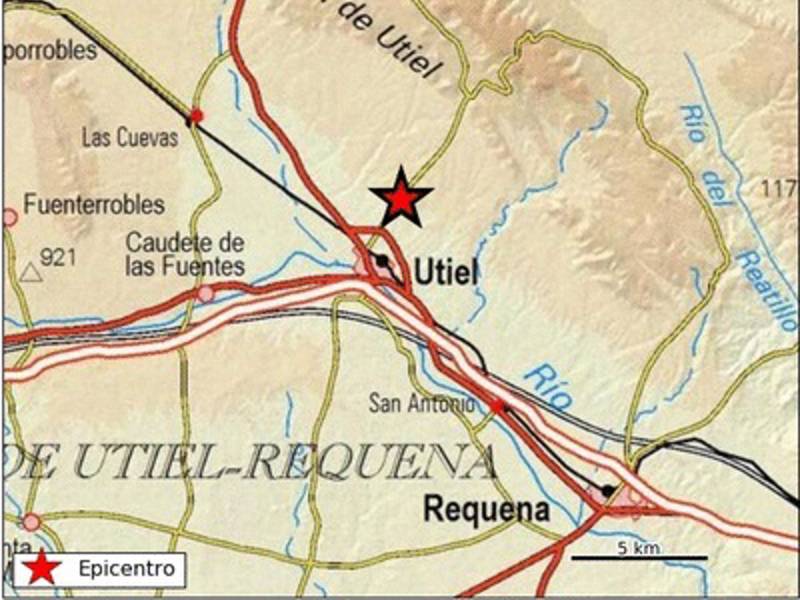 Terremoto de 3’6 de magnitud en Utiel y Requena