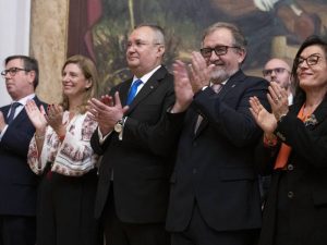 Martí y Marco reciben al primer ministro de rumanía Nicolae Ciucă