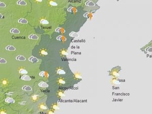 Alerta naranja en la mitad norte de Castellón y Valencia para este sábado