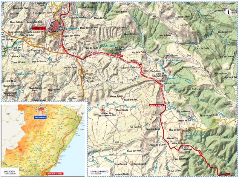 Aprobado el proyecto para mejorar el trazado de la N-232 entre la Masía de la Torreta y Morella