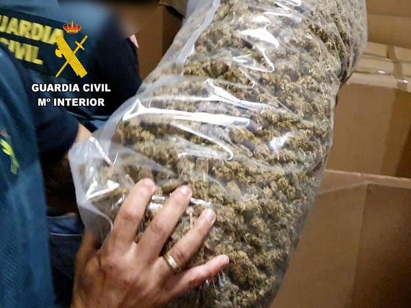 Incautado el mayor alijo de marihuana envasada localizado hasta el momento