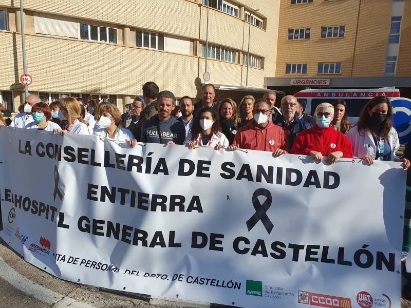 El PPCS se suma a la protesta del personal sanitario del Hospital General de Castellón