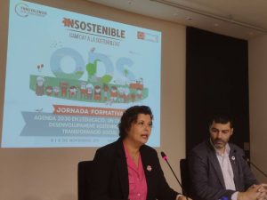 Patricia Puerta ha inaugurat la jornada de formació ‘Agenda 2030 en l’educació’ organitzada pel Fons Valencià per la Solidaritat