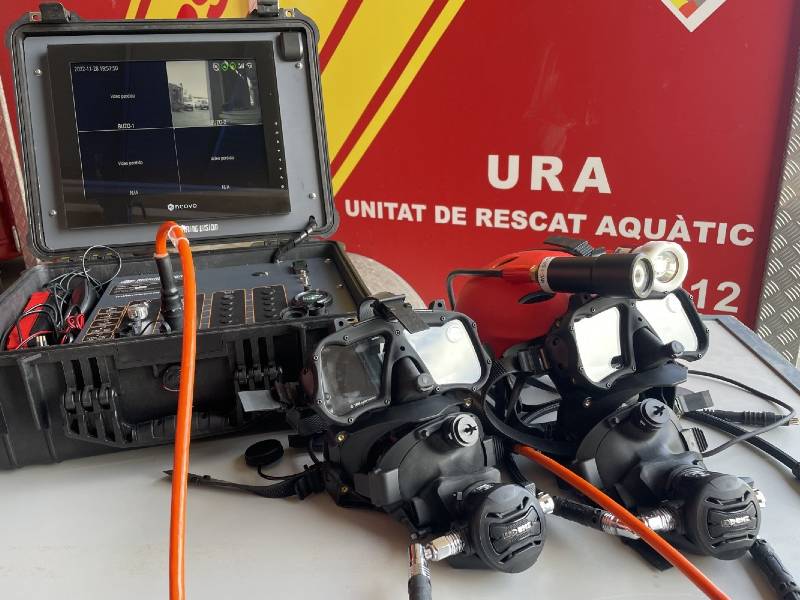 El Consorcio de Bomberos de Castellón incorpora un equipo audiovisual de búsqueda subacuática