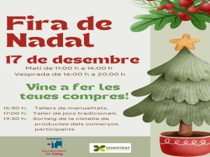 Càlig recuperarà aquest cap de setmana la Fira de Nadal suspesa per la pluja