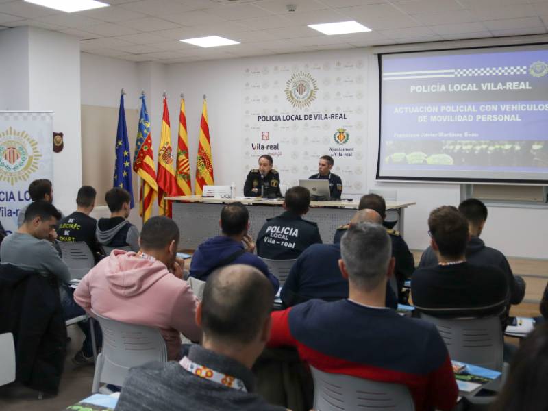 La Policia Local de Vila-real forma a més d’un centenar d’agents en l’actuació amb vehicles de mobilitat personal